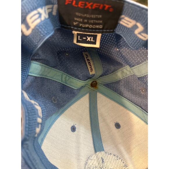 Travis Mathew Hat Mens Blue 110 Flexfit Tech Golf Cap Yupoong Large-Extra Large - Picture 5 of 6